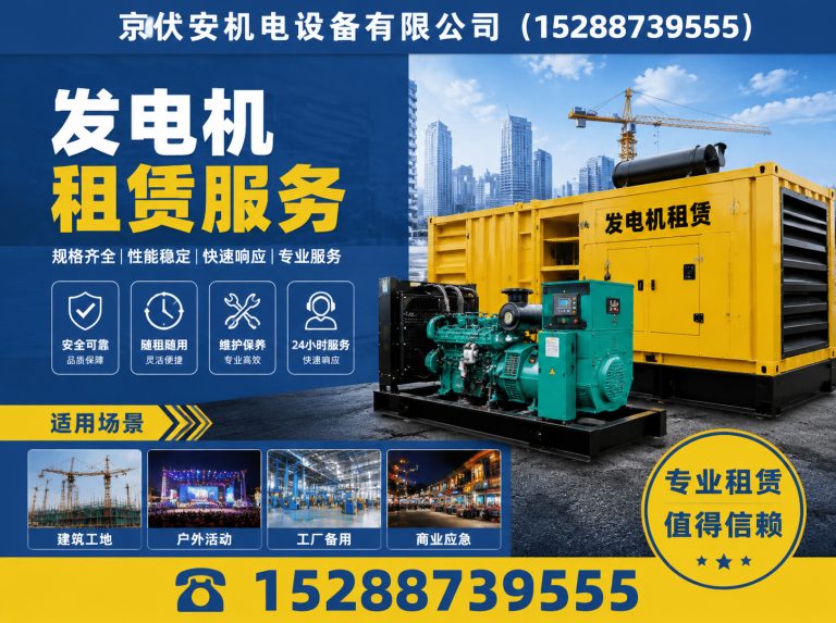 淮南应急发电机出租展示图