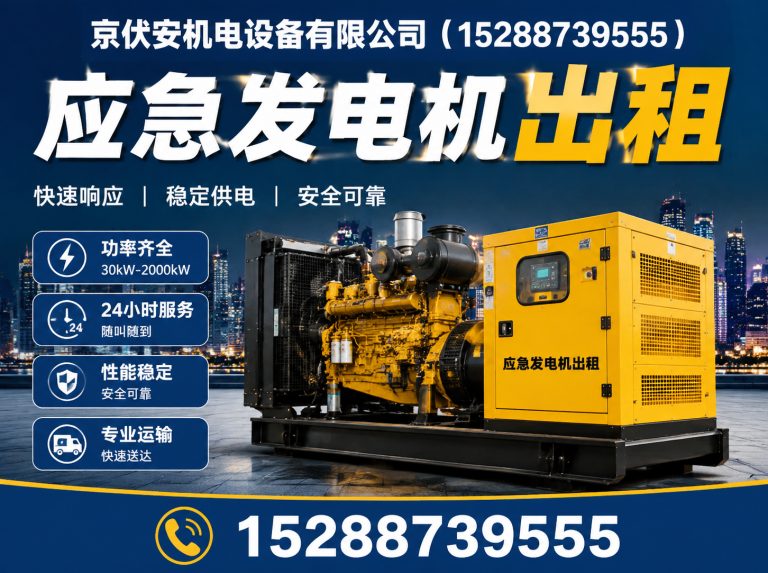 淮南发电机出租展示图